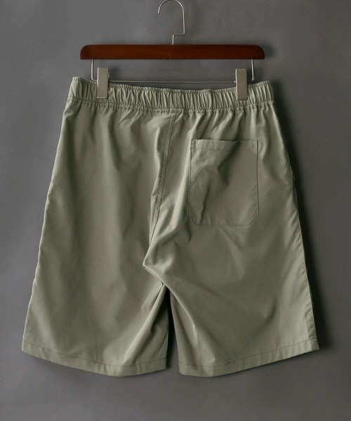 SITRY（シトリー）の「ナチュラルストレッチ オープンカラーシャツ＆テーパードショーツ セットアップ ＆エコバック/ワンマイルウェア（セットアップ・メンズ・ブラック/ネイビー/カーキ/ベージュ・M/XL/L）」の9枚目の写真