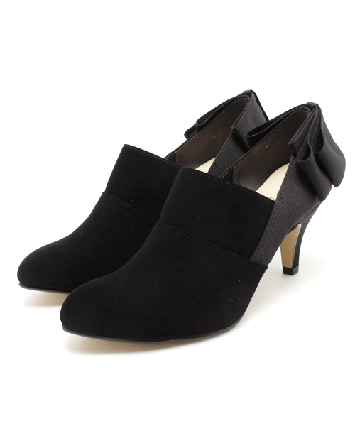 LE TALON（ルタロン）の「◇6.5cmランダムプリーツショートブーツ（ブーティ・レディース・ブラック/ブラック系その他/チャコールグレー・38/37.5/36.5/35.5）」の2枚目の写真