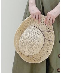 DRESKIP | 透かし柄雑材細編みハット(ハット)