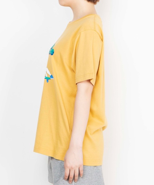WEGO(ウィゴー)の「WEGO/カップルモチーフスケボーTシャツ(Tシャツ/カットソー・レディース・イエロー/スミクロ・SMALL/MEDIUM/LARGE/X-LARGE)」の6枚目の写真