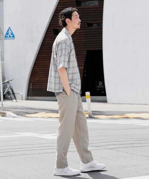 URBAN RESEARCH DOORS(アーバンリサーチドアーズ)の「チェックオープンカラーシャツ(シャツ/ブラウス・メンズ・ベージュ/ブラウン/ブルー・40/38)」の6枚目の写真