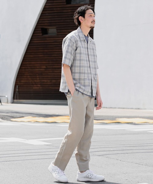 OPEN THE DOOR チェックシャツ ベージュ URBAN RESEARCH DOORS（アーバンリサーチドアーズ）の「チェック