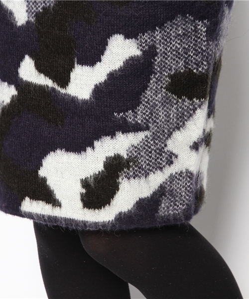 CIAOPANIC（チャオパニック）の「【Ciaopanic】カモ起毛ミドルタイトSK（スカート・レディース・ブラック/ネイビー/カーキ・FREE）」の8枚目の写真