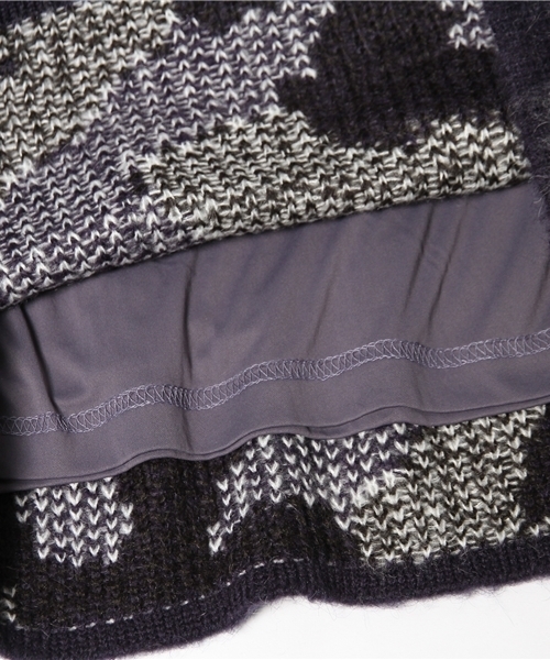 CIAOPANIC（チャオパニック）の「【Ciaopanic】カモ起毛ミドルタイトSK（スカート・レディース・ブラック/ネイビー/カーキ・FREE）」の9枚目の写真