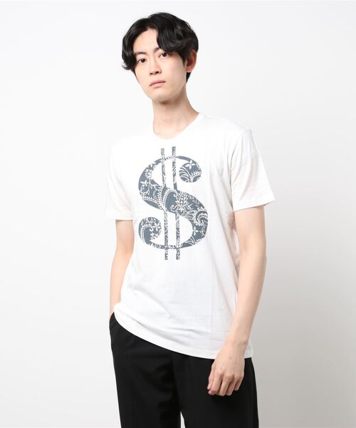 PAZZO（パッゾ）の「【PAZZO×EYE AM】 ドルマーク柄Pt Tシャツ（Tシャツ/カットソー・メンズ・ブラック/グリーン系その他/ネイビー/ブルー系その他・46/48/50）」の3枚目の写真