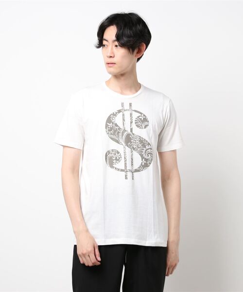 PAZZO（パッゾ）の「【PAZZO×EYE AM】 ドルマーク柄Pt Tシャツ（Tシャツ/カットソー・メンズ・ブラック/グリーン系その他/ネイビー/ブルー系その他・46/48/50）」の2枚目の写真