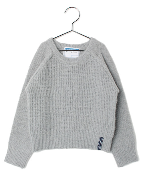 CIAOPANIC TYPY（チャオパニックティピー）の「【KIDS】ワッフルクループルオーバー（ニット/セーター・キッズ・その他19/ホワイト/ネイビー/グレー・105/135/125/115/95）」の6枚目の写真