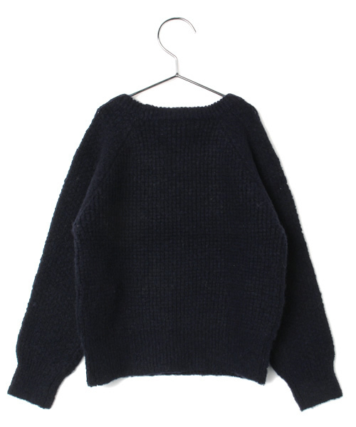 CIAOPANIC TYPY（チャオパニックティピー）の「【KIDS】ワッフルクループルオーバー（ニット/セーター・キッズ・その他19/ホワイト/ネイビー/グレー・105/135/125/115/95）」の7枚目の写真