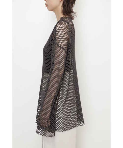 CREOLME（クレオルム）の「(CREOLME)メッシュプルオーバー（その他トップス・レディース・パープル/ブラウン/ホワイト系その他・ONE SIZE）」の6枚目の写真