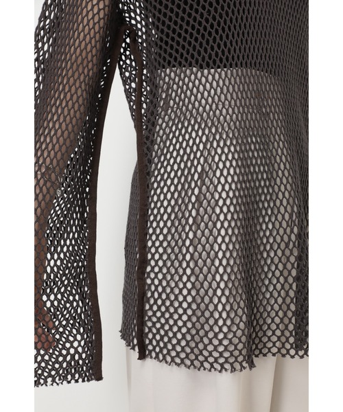 CREOLME（クレオルム）の「(CREOLME)メッシュプルオーバー（その他トップス・レディース・パープル/ブラウン/ホワイト系その他・ONE SIZE）」の9枚目の写真