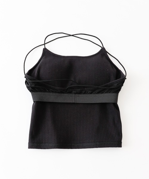 COLONY 2139（コロニートゥーワンスリーナイン）の「【WEB限定】カップ付きランダムテレコ短丈ダブルクロスキャミソール(パット取り外し可)（キャミソール・レディース・ブラック/ホワイト/モカ・FREE）」の11枚目の写真