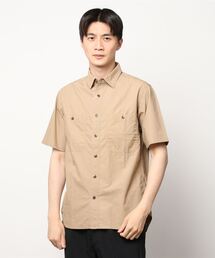 SHIPS: ミリタリー タイプライター レギュラーカラーシャツ S/S