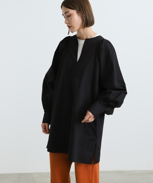 select MOCA(セレクトモカ)の「2021 AW ブロードボリュームスリーブスキッパーブラウス(シャツ/ブラウス・レディース・ブラック/ブラウン/グレイッシュベージュ・FREE)」の18枚目の写真
