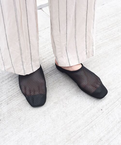 SHIPS（シップス）の「メッシュスリッポン◇（スリッポン・レディース・ブラック/ベージュ・36/37/38）」の9枚目の写真
