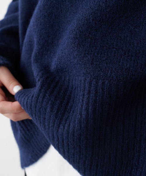 COLLAGE GALLARDAGALANTE（コラージュガリャルダガランテ）の「【オンラインストア限定】ロンTセットもちもちＶネックニット（ニット/セーター・レディース・ライトグレー/ネイビー/サックスブルー・FREE）」の17枚目の写真