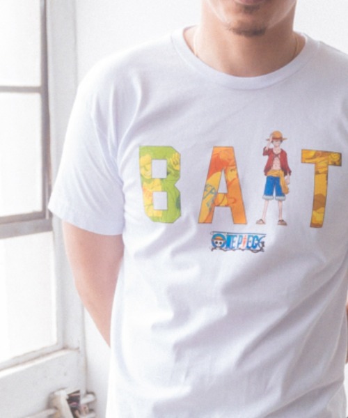 BAIT（ベイト）の「【2107_OPC】ONEPIECE BAIT LOGO LUFFY TEE 216-OPC-TEE-004（Tシャツ/カットソー・メンズ・ホワイト・LARGE/X-LARGE/MEDIUM）」の7枚目の写真