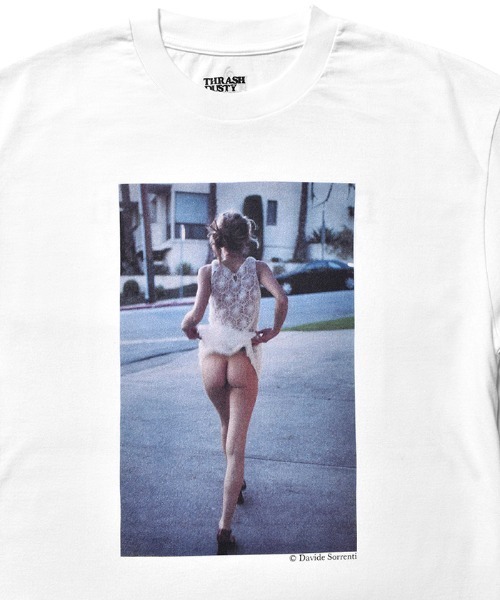 MINEDENIM（マインデニム）の「Davide Sorrenti × Stie-lo Jaime Flashing Bum T-SH（Tシャツ/カットソー・メンズ・ホワイト/ブラック・M/L/XL）」の6枚目の写真