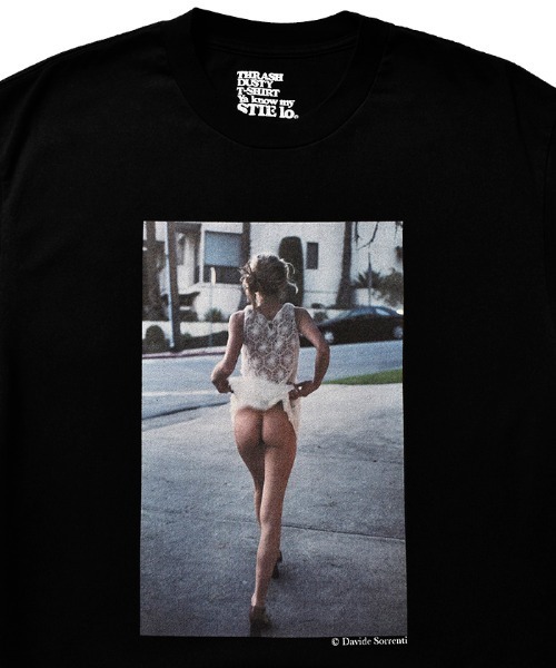 MINEDENIM（マインデニム）の「Davide Sorrenti × Stie-lo Jaime Flashing Bum T-SH（Tシャツ/カットソー・メンズ・ホワイト/ブラック・M/L/XL）」の4枚目の写真