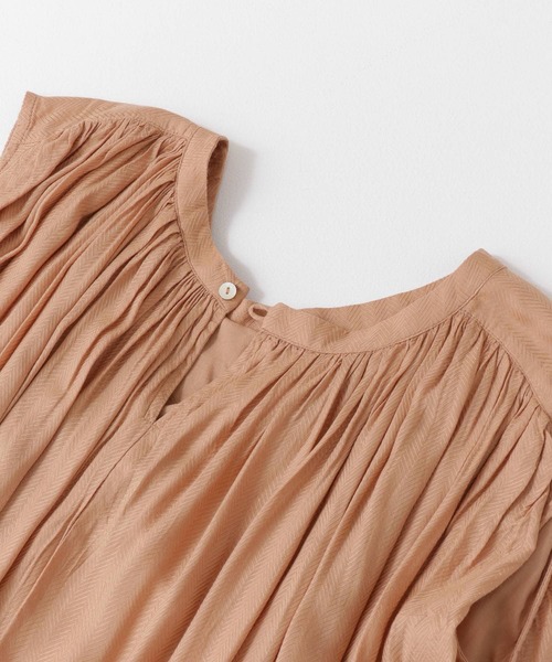 URBAN RESEARCH ROSSO（アーバンリサーチロッソ）の「モダールヘリンボーンノースリーブワンピース（ワンピース・レディース・ブラウン系その他/ベージュ系その他・FREE）」の10枚目の写真