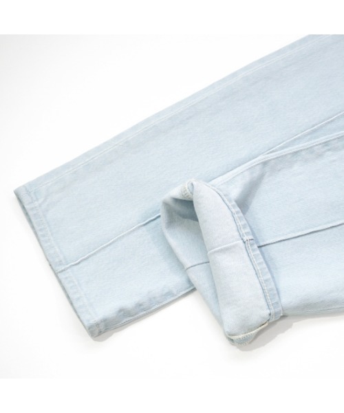 flower（フラワー）の「ピンタックデニムパンツ（デニムパンツ・レディース・ネイビー/ホワイト・MEDIUM/SMALL）」の11枚目の写真