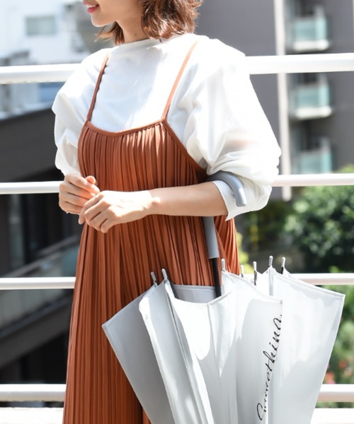 INTERPLANET（インタープラネット）の「カットプリーツ加工サロペット+Tシャツセット（サロペット/オーバーオール・レディース・ブラック/オレンジ/ブルー・FREE）」の6枚目の写真