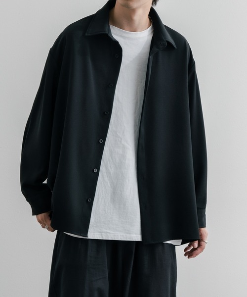 epnok(エプノック)の「サイドボタンオープンシャツ(シャツ/ブラウス・メンズ・ブラック/ナチュラル・SMALL/MEDIUM/LARGE)」の19枚目の写真