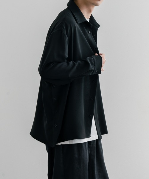 epnok(エプノック)の「サイドボタンオープンシャツ(シャツ/ブラウス・メンズ・ブラック/ナチュラル・SMALL/MEDIUM/LARGE)」の20枚目の写真