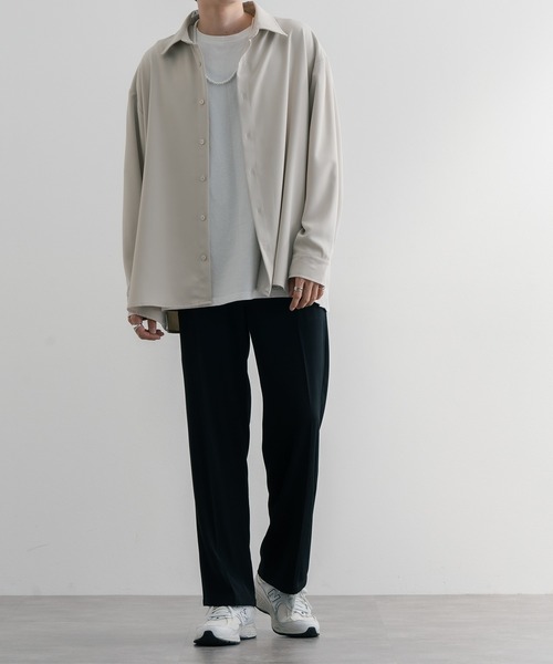 epnok(エプノック)の「サイドボタンオープンシャツ(シャツ/ブラウス・メンズ・ブラック/ナチュラル・SMALL/MEDIUM/LARGE)」の8枚目の写真