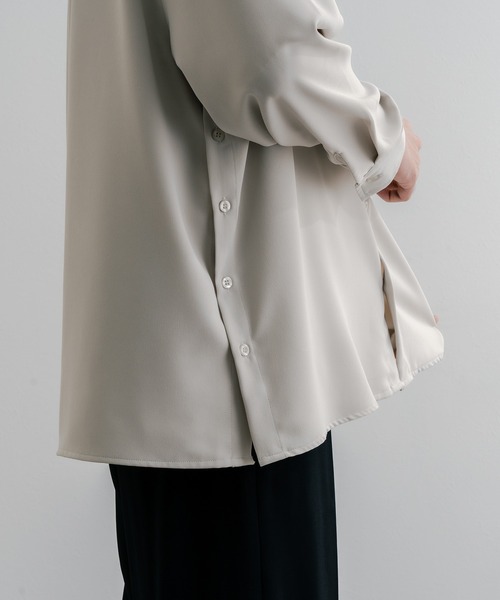 epnok(エプノック)の「サイドボタンオープンシャツ(シャツ/ブラウス・メンズ・ブラック/ナチュラル・SMALL/MEDIUM/LARGE)」の15枚目の写真