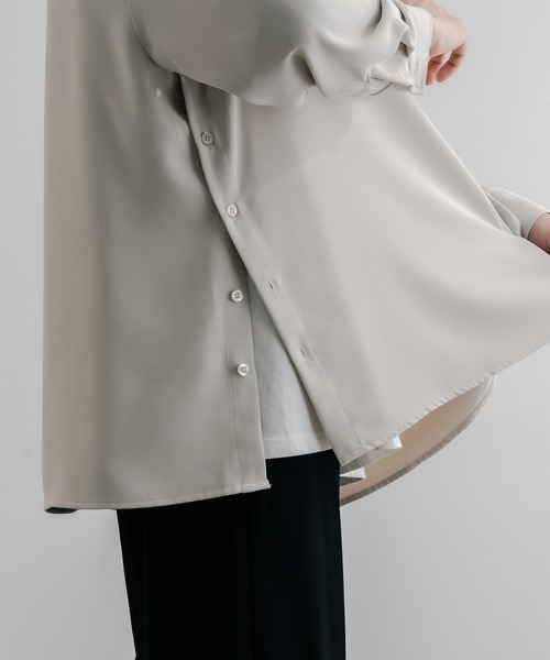 epnok(エプノック)の「サイドボタンオープンシャツ(シャツ/ブラウス・メンズ・ブラック/ナチュラル・SMALL/MEDIUM/LARGE)」の16枚目の写真