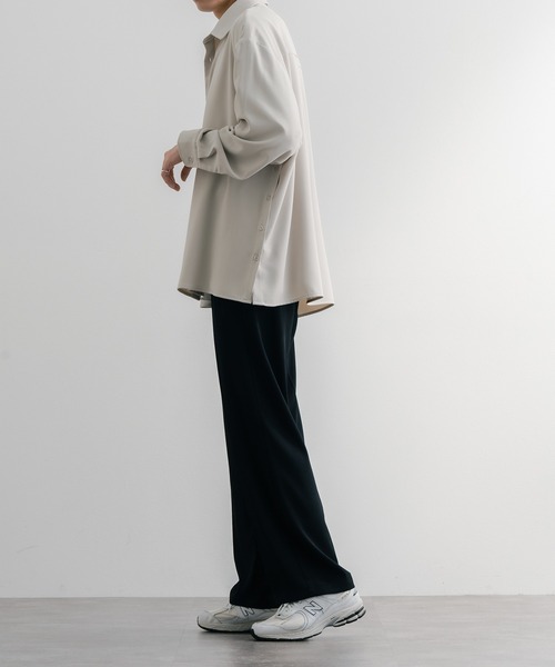 epnok(エプノック)の「サイドボタンオープンシャツ(シャツ/ブラウス・メンズ・ブラック/ナチュラル・SMALL/MEDIUM/LARGE)」の11枚目の写真