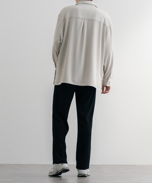 epnok(エプノック)の「サイドボタンオープンシャツ(シャツ/ブラウス・メンズ・ブラック/ナチュラル・SMALL/MEDIUM/LARGE)」の12枚目の写真