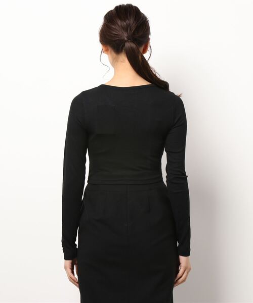 FIG&VIPER（フィグアンドバイパー）の「ヘンリーcomfyロンT（Tシャツ/カットソー・レディース・ホワイト/カーキ/ブラック/ライトグレー/サックスブルー・FREE）」の16枚目の写真