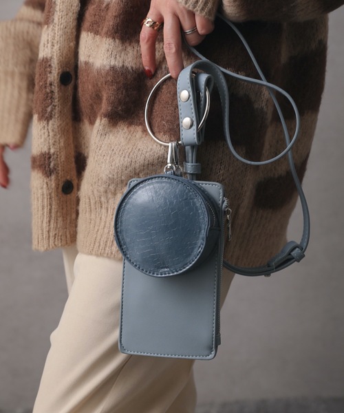 ap retro(アプレトロ)の「リングショルダーバック(ハンドバッグ・レディース・ホワイト/モカ/ブラック/オレンジ/サックスブルー・FREE)」の4枚目の写真