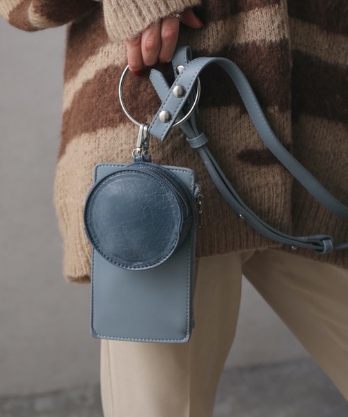 ap retro(アプレトロ)の「リングショルダーバック(ハンドバッグ・レディース・ホワイト/モカ/ブラック/オレンジ/サックスブルー・FREE)」の6枚目の写真