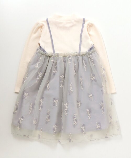 apres les cours（アプレレクール）の「flower刺繍チュールワンピース