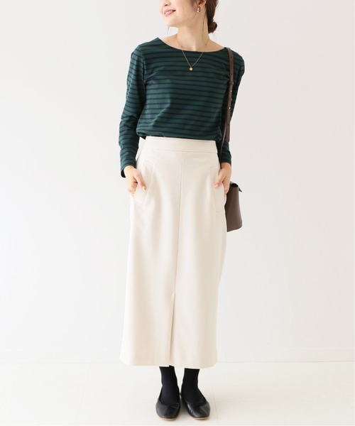 SLOBE IENA（スローブイエナ）の「Super100 ウォッシャブルフラノタイトスカート【手洗い可能】◆（スカート・レディース・ブラック/ピンク/ブルー/ナチュラル・40/38/36）」の14枚目の写真