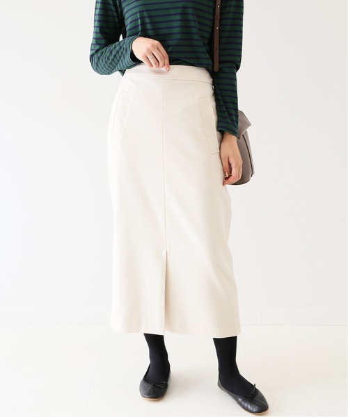 SLOBE IENA（スローブイエナ）の「Super100 ウォッシャブルフラノタイトスカート【手洗い可能】◆（スカート・レディース・ブラック/ピンク/ブルー/ナチュラル・40/38/36）」の15枚目の写真