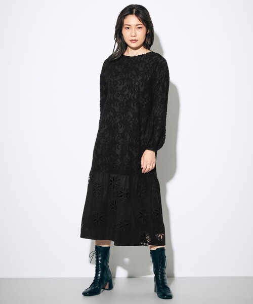 GRACE CONTINENTAL(グレースコンチネンタル)の「レースコンビロングワンピ(ワンピース・レディース・ブラック・36)」の13枚目の写真