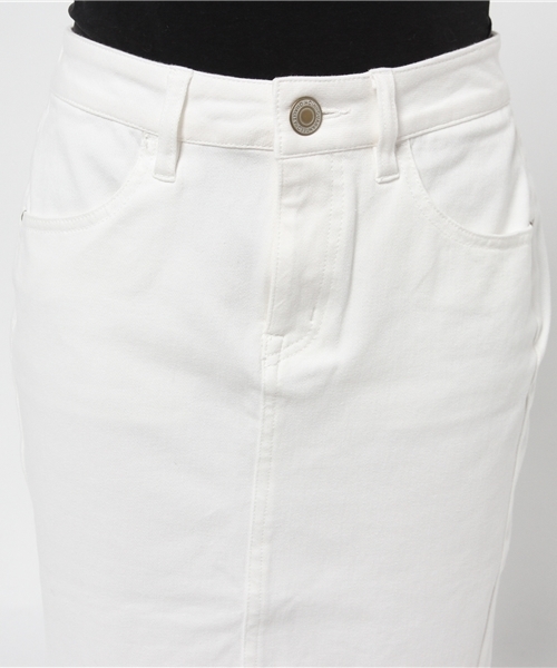 OUTLET（アウトレット）の「【CIAOPANIC TYPY】ホワイトデニムペンシルスカート（スカート・レディース・ホワイト・LARGE/SMALL/MEDIUM）」の8枚目の写真