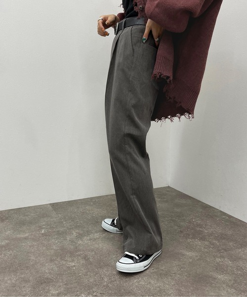 apres jour mignon(アプレジュールミニョン)の「センタープレスパンツ【ZOZOTOWN限定アイテム】(その他パンツ・レディース・ベージュ/ブラック系その他/ネイビー・MEDIUM/SMALL/X-LARGE)」の5枚目の写真