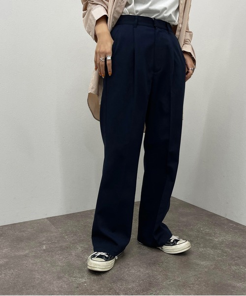 apres jour mignon(アプレジュールミニョン)の「センタープレスパンツ【ZOZOTOWN限定アイテム】(その他パンツ・レディース・ベージュ/ブラック系その他/ネイビー・MEDIUM/SMALL/X-LARGE)」の17枚目の写真