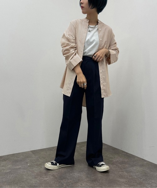 apres jour mignon(アプレジュールミニョン)の「センタープレスパンツ【ZOZOTOWN限定アイテム】(その他パンツ・レディース・ベージュ/ブラック系その他/ネイビー・MEDIUM/SMALL/X-LARGE)」の20枚目の写真