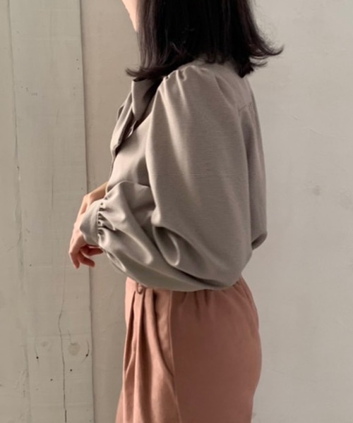 OLIVE des OLIVE（オリーブデオリーブ）の「【人気アイテム再入荷】ボウタイブラウス（シャツ/ブラウス・レディース・ライトブラウン/オフホワイト/ブラウン/ベージュ/ブラック/ワンウォッシュ・FREE）」の17枚目の写真