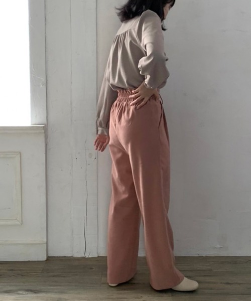 OLIVE des OLIVE（オリーブデオリーブ）の「【人気アイテム再入荷】ボウタイブラウス（シャツ/ブラウス・レディース・ライトブラウン/オフホワイト/ブラウン/ベージュ/ブラック/ワンウォッシュ・FREE）」の20枚目の写真