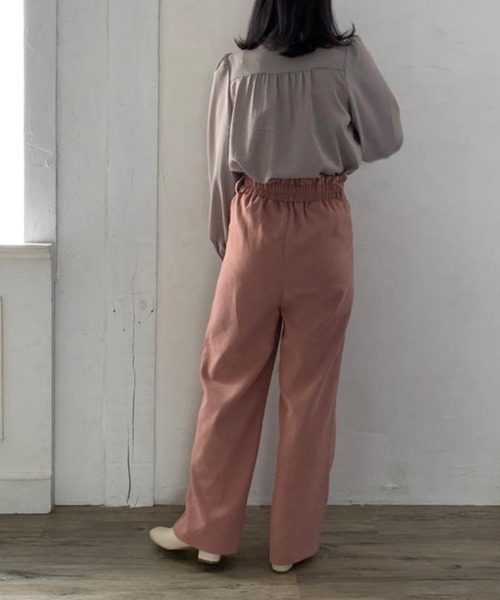 OLIVE des OLIVE（オリーブデオリーブ）の「【人気アイテム再入荷】ボウタイブラウス（シャツ/ブラウス・レディース・ライトブラウン/オフホワイト/ブラウン/ベージュ/ブラック/ワンウォッシュ・FREE）」の21枚目の写真