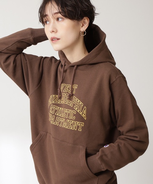 N.（N. Natural Beauty Basic）（エヌエヌナチュラルビューティーベーシック）の「【Champion】フーディスウェット（スウェット・レディース・ブラック/グレー/ブラウン・MEDIUM）」の12枚目の写真