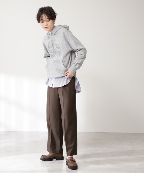 N.（N. Natural Beauty Basic）（エヌエヌナチュラルビューティーベーシック）の「【Champion】フーディスウェット（スウェット・レディース・ブラック/グレー/ブラウン・MEDIUM）」の13枚目の写真