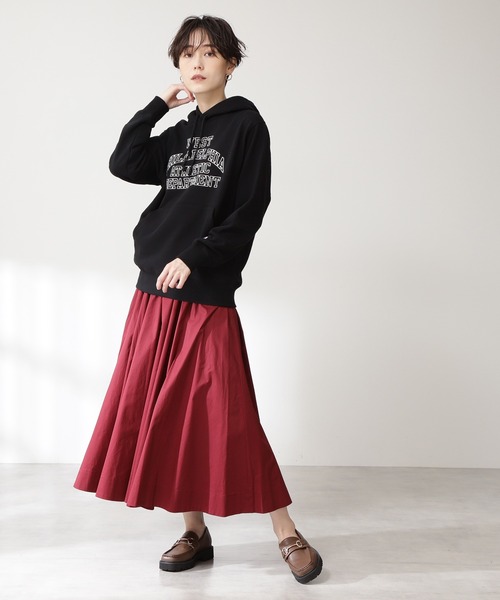 N.（N. Natural Beauty Basic）（エヌエヌナチュラルビューティーベーシック）の「【Champion】フーディスウェット（スウェット・レディース・ブラック/グレー/ブラウン・MEDIUM）」の8枚目の写真