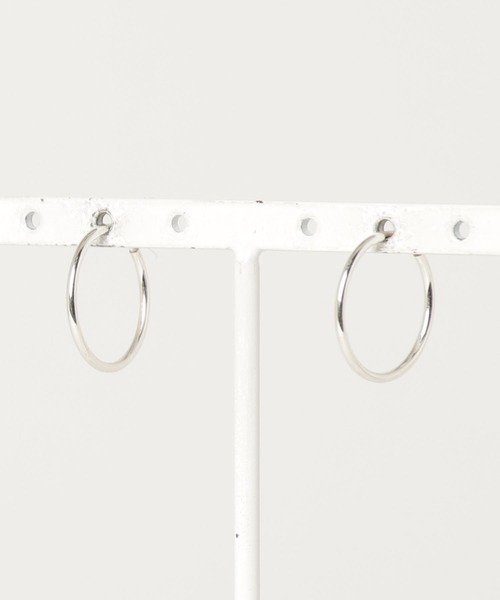 SIGNAL(シグナル)の「【ZOZO限定】SIGNAL/シグナル Silver925 HOOP PIERCE 17mm/ シルバー925 フープピアス(ピアス(両耳用)・レディース・シルバー・FREE)」の5枚目の写真